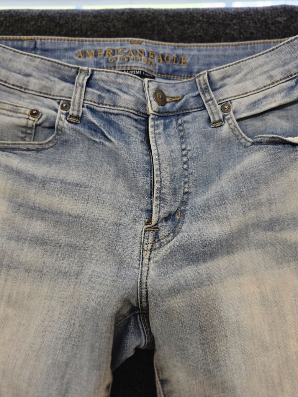 American Eagle AEO Men’s Extreme Flex Original Straight Jeans 33x34 Blue Denim